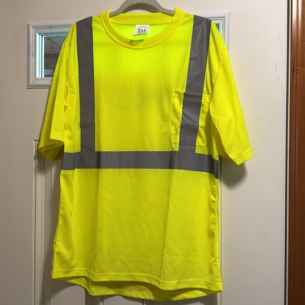 🌸5/$25🌸🆕2 Transportation Safety Apparel XL TShirts w/Waste Mngmt on back - Picture 3 of 10